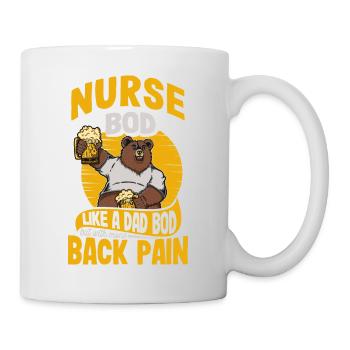 Nurse Bod Like A Dad Bod RN ER Registered Nurse - Mug - white - Right