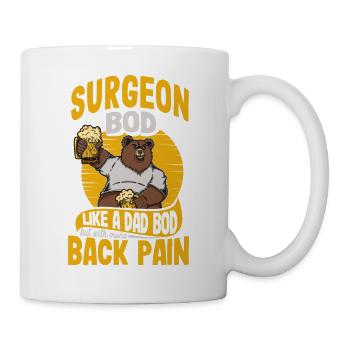 Chirurgien Bod comme un papa Bod Spécialiste en chirurgie - Mug blanc - blanc - Droite