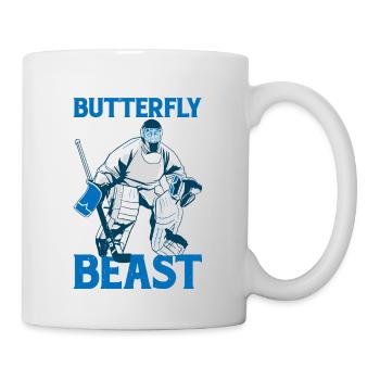 Drop Like A Butterfly, Block Like A Beast 2 - Mug blanc - blanc - Droite