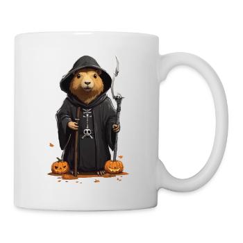 Funny Halloween Capybara Grim Reaper Design - Mug - white - Right