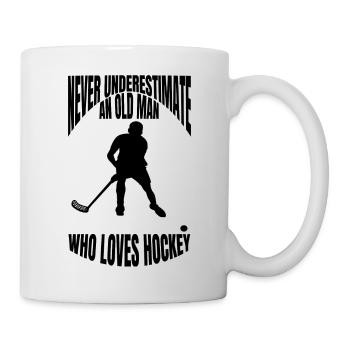 Hockey Feldhockey Hockeyspieler Geschenk Unihockey - Tasse - Weiß - Rechts
