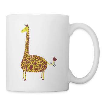 Süsse comic Giraffe für #kids #Babys #Erwachsene - Tasse - Weiß - Rechts