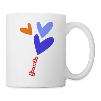 1. 1 AN. 1er ANNIVERSAIRE. ANNIVERSAIRE 1 AN - Mug blanc - blanc - Droite