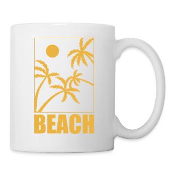 Surf Planche de surf Surfer Sports nautiques Plage - Mug blanc - blanc - Droite