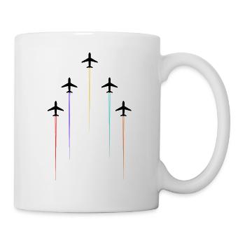 Farbige Freileitungen - Tasse - Weiß - Rechts