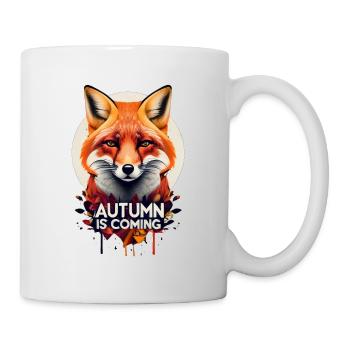 Fuchs Autumn is coming Herbst - Mug - white - Right