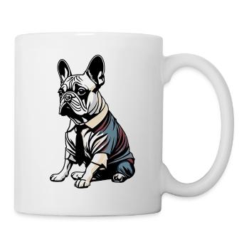 French Bulldog T Shirt Dog funny dog design Hunde - Tasse - Weiß - Rechts