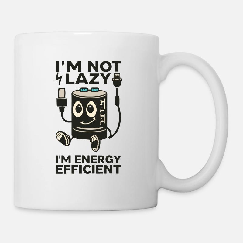Ich bin nicht faul - Tasse - Weiß