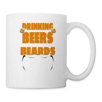 Bières à boire et barbe en croissance 3 - Mug blanc - blanc - Droite