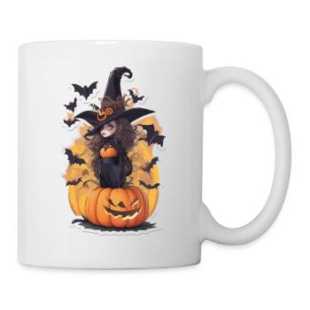Helloween Pumpkin Witch - Mug - white - Right