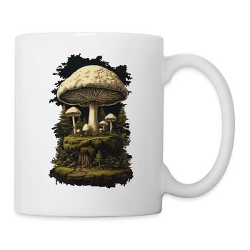 Rétro Mushroom Pickers & Growers Mushroom Design - Mug blanc - blanc - Droite