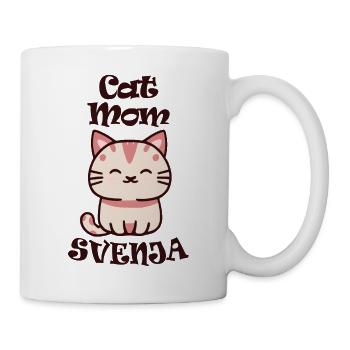 Svenja Name Vorname mit Katze - Tasse - Weiß - Rechts