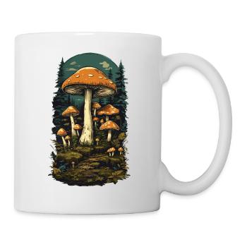 Vintage Mushrooms Design Retro Forest Magic Mushroom Picker - Mug blanc - blanc - Droite