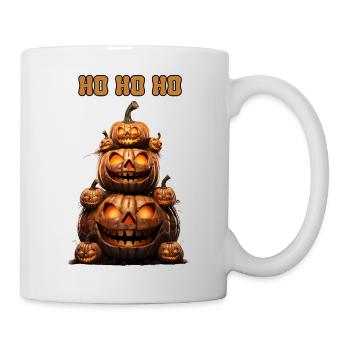 HO HO HO-Funny Snowman Pumpkin's Spooky Festive - Mug - white - Right