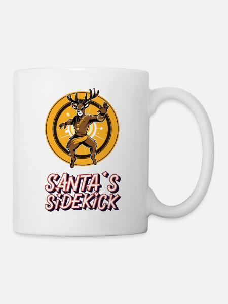 Funny gift for St. Nicholas! - Santa's Sidekick - Mug - white
