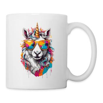Einhorn unicorn magisch süß cool niedlich Pony - Tasse - Weiß - Rechts