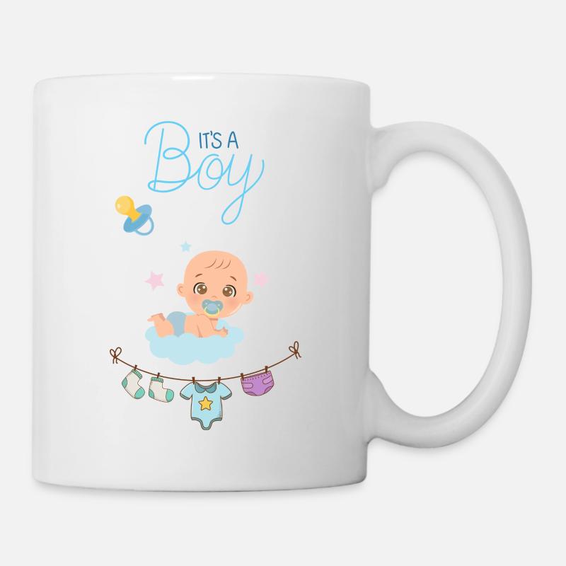 C’est un garçon - Mug blanc - blanc