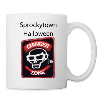 Sprockytown Halloween Danger Zone - Tasse - Weiß - Rechts
