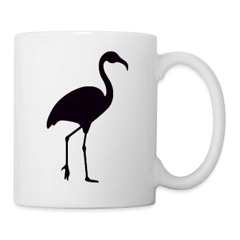 Flamant rose - Mug blanc - blanc - Droite