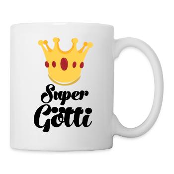 Super Götti bescht Götti Patenonkel Schweiz - Tasse - Weiß - Rechts