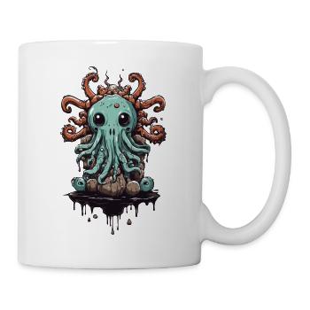 Conception mignonne de monstre visqueux Halloween - Mug blanc - blanc - Droite