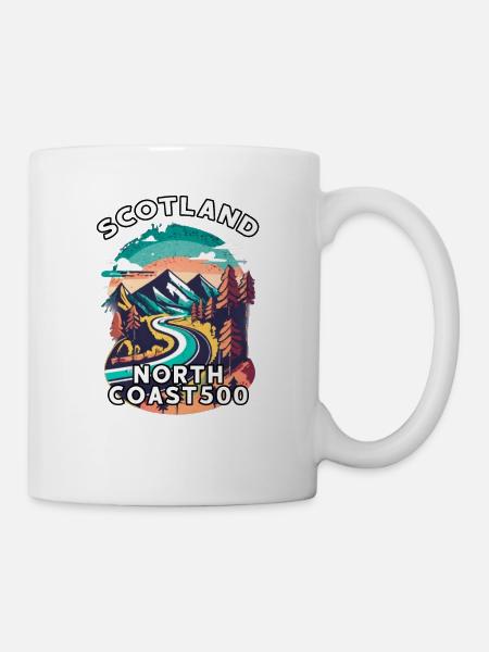 scotland nc500 - Mug - white