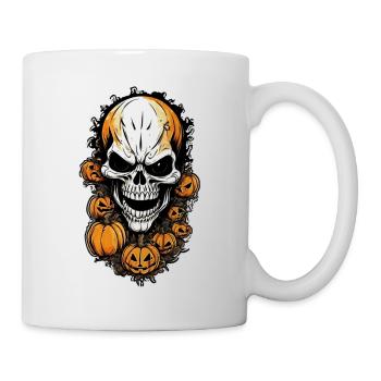 halloween crane et monstre - Mug blanc - blanc - Droite