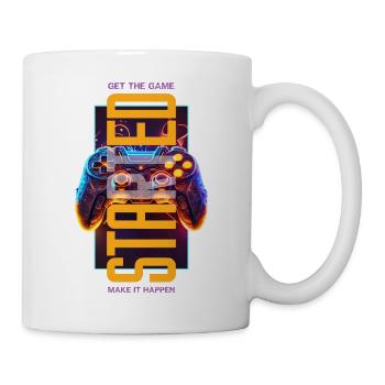 Get the game started - Tasse - Weiß - Rechts