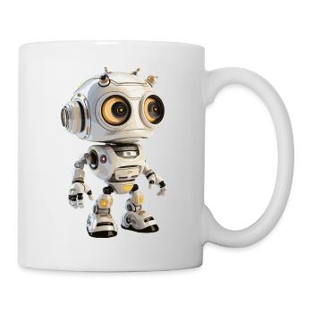 Petit robot - Mug blanc - blanc - Droite