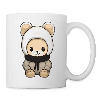 Lapin Hiver Bande Dessinée Mignon - Mug blanc - blanc - Droite