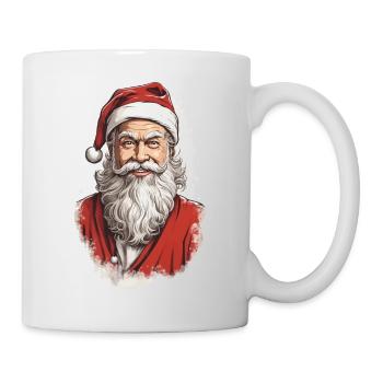 Classic Santa Claus in Winter Retro Design - Mug - white - Right