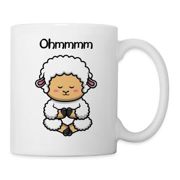 Ohmmm un mouton de yoga mignon mouton de yoga - Mug blanc - blanc - Droite