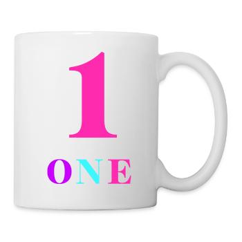 One-1e anniversaire - Mug blanc - blanc - Droite