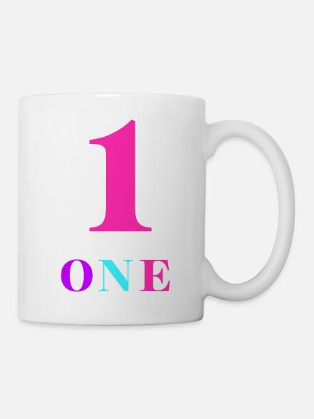 One-1e anniversaire - Mug blanc - blanc
