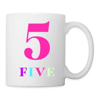 Five -5th Anniversary - Mug - white - Right