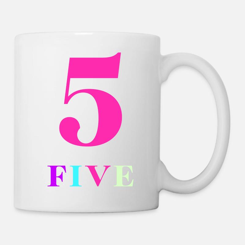 Five -5e anniversaire - Mug blanc - blanc