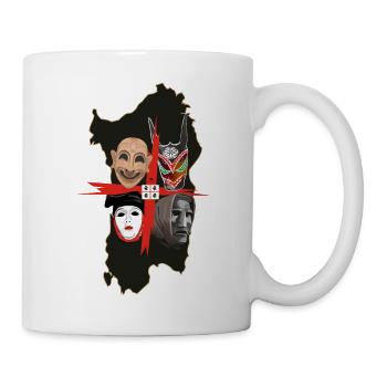 4 Mauren Sardinien vier sardische Masken - Tasse - Weiß - Rechts