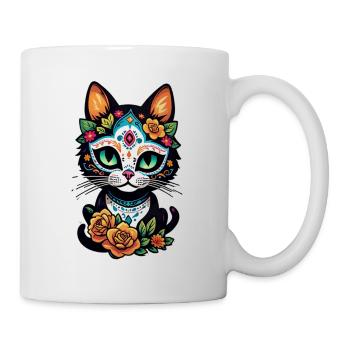 Cat Mexico - Dia de los Muertos - Mug - white - Right