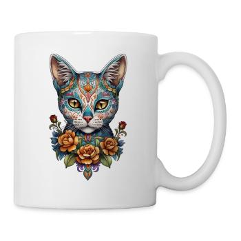 Cat Mexico - Dia de los Muertos - Mug - white - Right