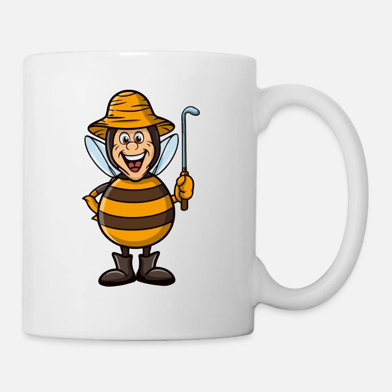 lustiger Imker als Biene - Tasse - Weiß