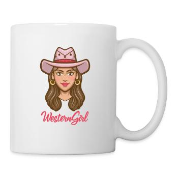 Western Girl - Tasse - Weiß - Rechts