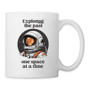 Exploring the past one space at the time. - Mug - white - Right