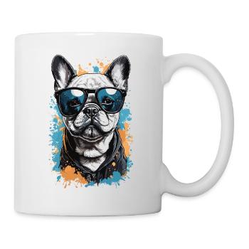 Cool Dog - Bouledogue français élégant - Mug blanc - blanc - Droite