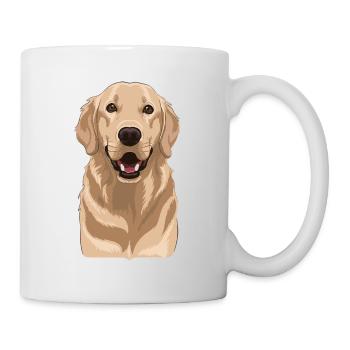 Golden retriever - Mug blanc - blanc - Droite