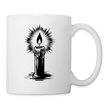 Kerze Advent Richter | candle in wind - Tasse - Weiß - Rechts