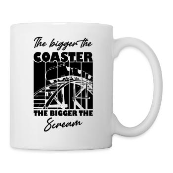 Le plus grand sous-verre et le cri - Mug blanc - blanc - Droite