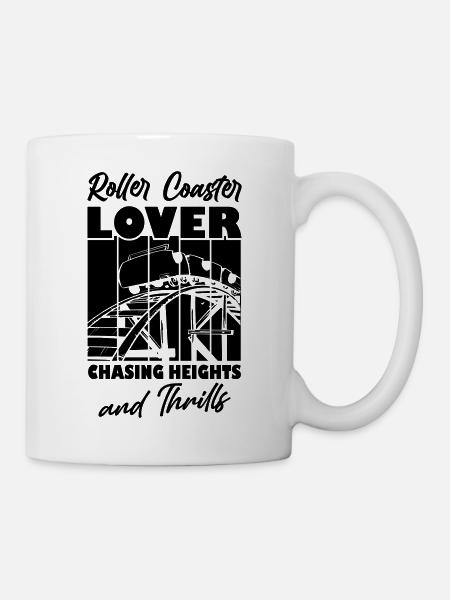 Roller Coaster Lovers - Tasse - Weiß