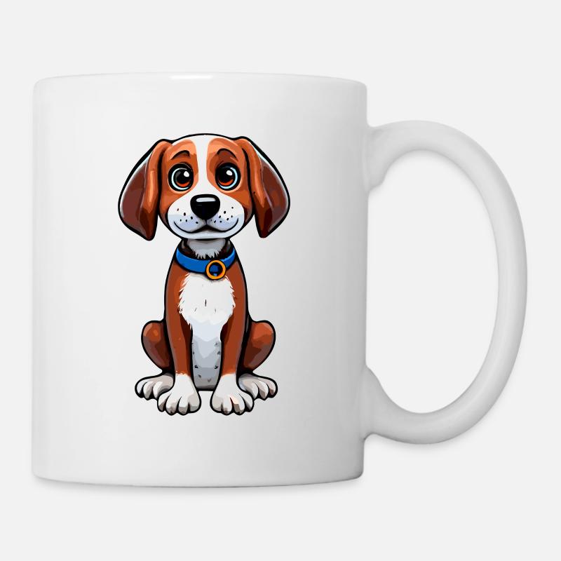 Chien mignon - Mug blanc - blanc