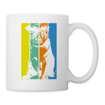 Cooler Maps mit Sonnenbrille - Tasse - Weiß - Rechts