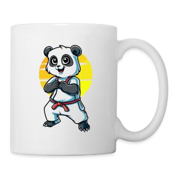 Süsser Kampfsport Panda - Tasse - Weiß - Rechts